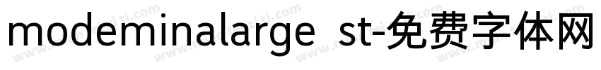 modeminalarge st字体转换